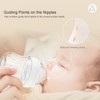 Gulicola Natural Glass Baby Bottle for Breastfed Babies, Anti-Colic Baby