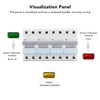 400VAC Dual Power Manual Transfer Switch DIN Rail Mount Single