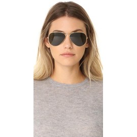 GIFIORE Oversized Aviator Sunglasses for Men Women,Polarized Pilot Sun Glasses Vintage Large Gold Metal Frame Shades UV 400 Protection (Gold Frame Green Lens) 62MM