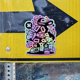 Holographic Decal Stickers of Recycle Premium Waterproof Vinyl Decal Stickers for Laptop Phone Accessory Helmet Car Window Mug Tuber Cup Door Wall Decoration - USCVER3f71011HO0124