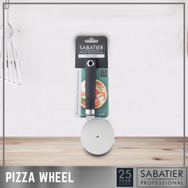 Sabatier Professional Pizza Cutter Wheel - Stainless Steel Construction. Dishwasher Safe. Also a Slicer for Sugarcraft, Pastry, Homemade Pasta & Herbs. 25 Year Guarantee.