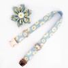 Free Sunday Daisy Dog Collar with Flower,Light Blue Daisy Dog