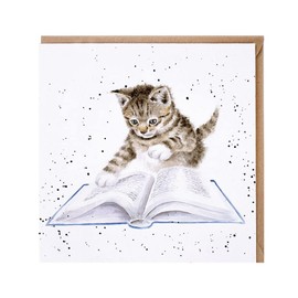 Wrendale Designs - 'The Bookworm' Card