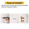 Invech 2 Baseball Bat Holder, Baseball Bat Display Wall Mount,