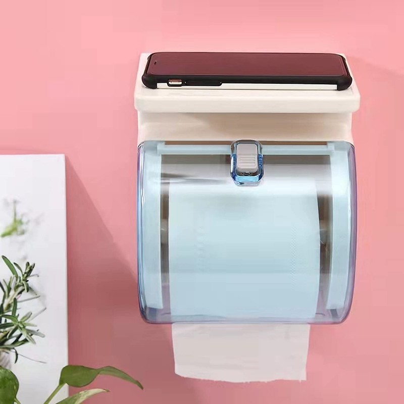 TIAN CHEN Toilet Paper Holder Wall Mount, Waterproof Cat Proof