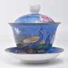 Tenka Tea Ceremony, Gold Painted Enamel Lid Bowl, 6.3 fl