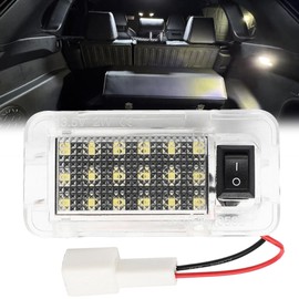 csslyzl 1Pcs LED Luggage Compartment Lights with on/off Switch Assembly Compatible with Toyota RAV4 2022 2023 2024 2025, White Full LED Interior Trunk Rear Cargo Area Light