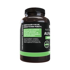 PURE ORIGINAL INGREDIENTS Alfalfa Leaf (365 Capsules) No Magnesium Or Rice Fillers, Always Pure, Lab Verified