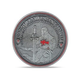 BHealthLife Knight Templar Challenge Coin Red Cross Religious Coin Collection Commemorative Gift