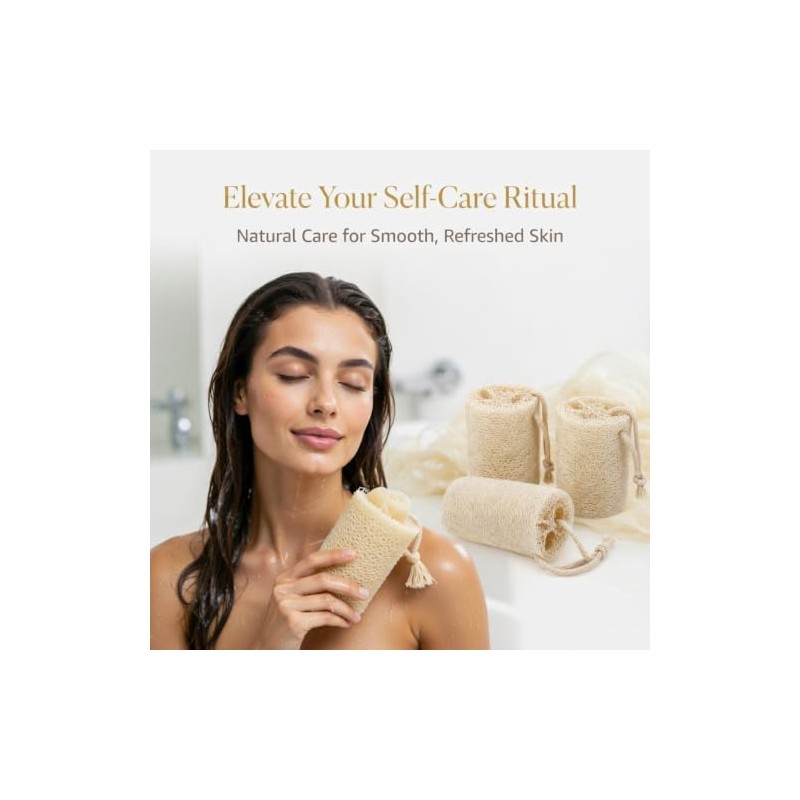 Esponja de lufa natural para el baño