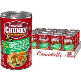 Campbell’s Chunky Healthy Request Soup, Hearty Italian Wedding Soup with Meatballs and Spinach, 18.6 Oz Can (Case of 12)