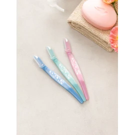 DAISO Kaijirushi Women's CAN Eyebrow Razor 3-Pack