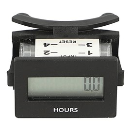 3410-2010 | TRUMETER Hour Meter, 10-300VAC/DC Input, 8 Digit, Rectangular with Fixing Clip, External Reset