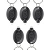 Uniclife 5 Pack LED Keychain Flashlight Mini LED Keychain Light
