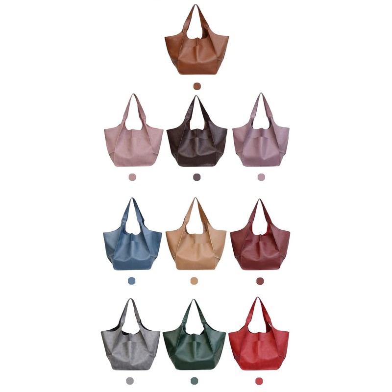 ZOSIVEB Large Tote Handbag, PU Leather Satchel Tote Shoulder Bags
