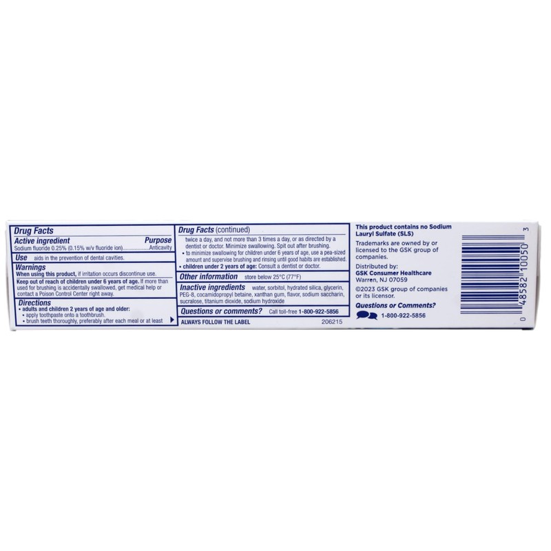 biotène Gentle Formula Fluoride Toothpaste, Fresh Mint 4.3 oz (