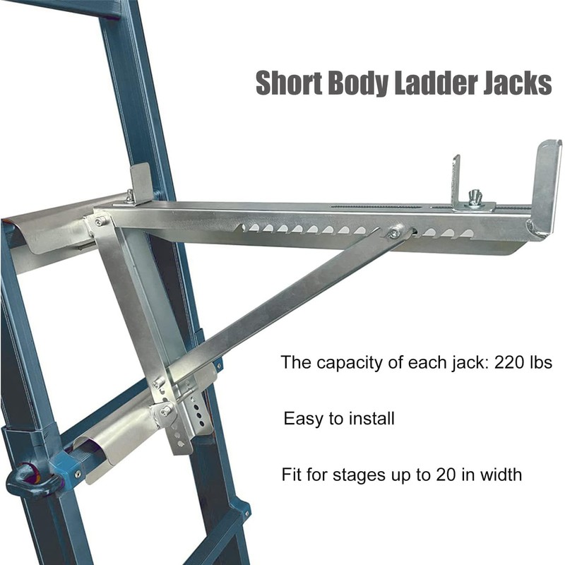 Yzzwer Ladder Jacks Bracket Extension - Adjustable Extension Scaffold Ladder