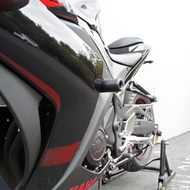 DMP USA Made Yam YZF-R3 YZF R3 2015 2016 2017 2018 Black No Cut Frame Sliders Also Fits ABS & Non ABS Models - 750-6129