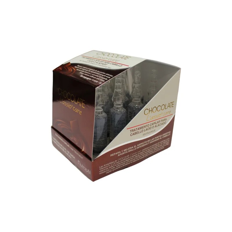 12 Ampolletas Chocolate Lassio Care Nutrapel