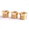 1/2" NPT Male to 1/4" NPT Female Brass Hex Bushing