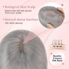 SEGO Grey Hair Toppers for Women Real Human Hair With