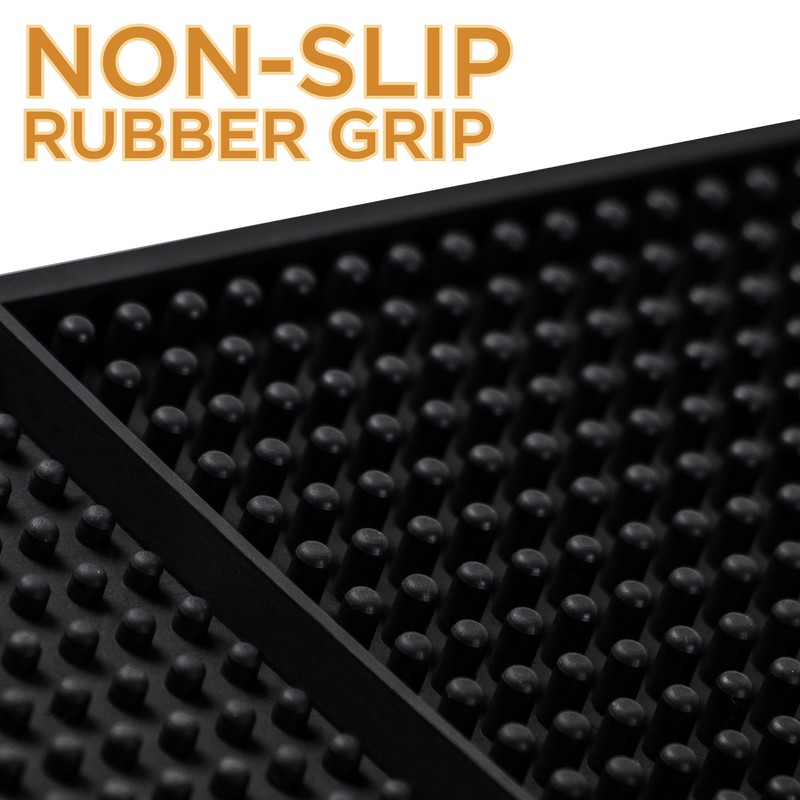 24" x 4" Rubber Bar Top Spill Mat | Professional