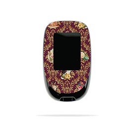 MightySkins Skin Compatible with Accu-Chek Nano - Teatime Cat Damask | Protective, Durable, and Unique Vinyl Decal wrap Cover | Easy to Apply, Remove, and Change Styles | Made in The USA