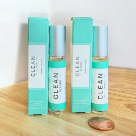 Clean 2 CLEAN Classic Warm Cotton Eau De Parfum EDP MINI Rollerball 0.17 Oz 5ml Each