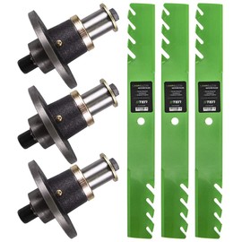 8TEN Spindle Toothed Blade Kit for Hustler 60 inch Cut Deck Hustler Z Super Z Zero Turn Mower