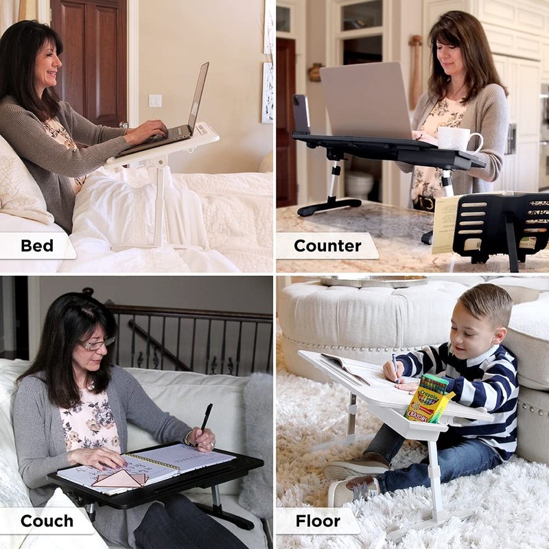 Limitless TotalDesk Portable Modern Workstation and Lap Desk with Adjustable