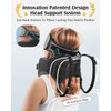 YFONG Travel Pillow for Long Flight Airplanes, Head Strap Combo