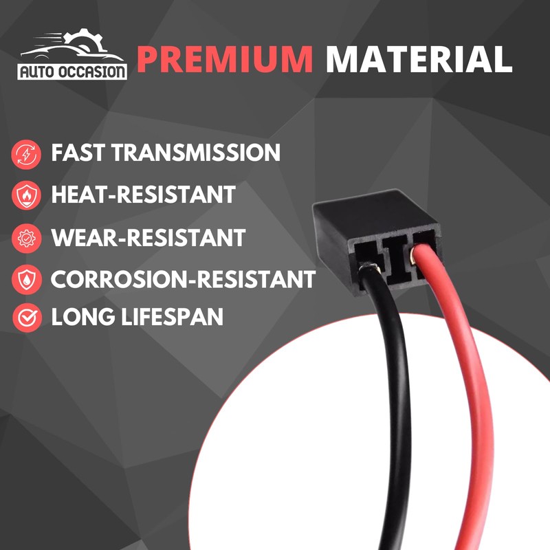 AUTO OCCASION H7 Female Wire Connector Compatible with LED Headlight