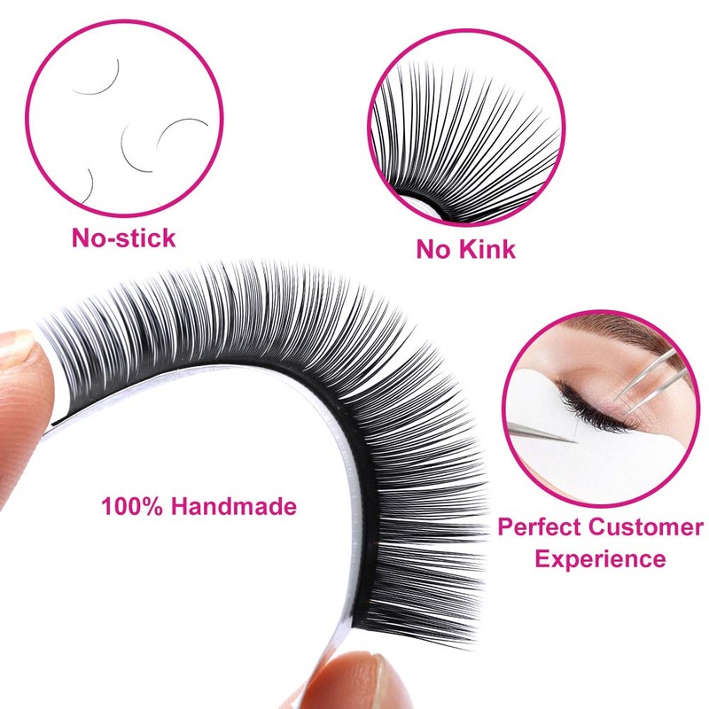 Fadlash Individual Classic Eyelash Extension 0.20mm D Curl 8-14mm Mixed
