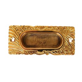 Victorian Window Sash Finger Lift in Solid Cast Brass (Brass)