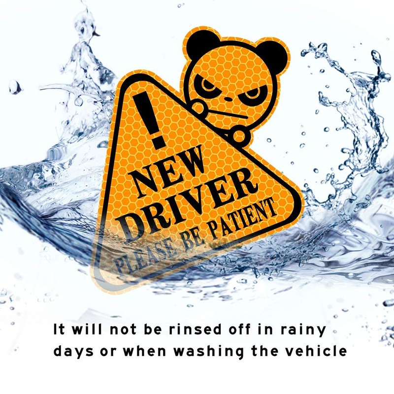 biinfu New Driver Sticker for Car, Funny Vehicle Sign Sticker
