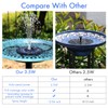 AISITIN 3.5W Solar Fountain Pump for Water Feature Outdoor DIY