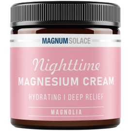 Magnesium Lotion – Nighttime Magnesium Cream – Apply to Legs, Arms or Chest - Topical Magnesium Chloride – USA Made and Safe for Kids (Magnolia)