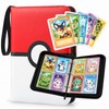 1 Large Capacity Trading Card Binder, 4-Pocket Card Holder with