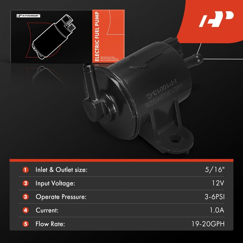 A-Premium Electric Fuel Pump Compatible with Honda Metropolitan 50 2002-2009,