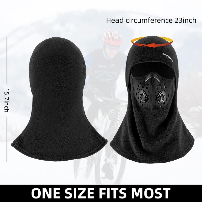 ROCKBROS Balaclava Ski Mask-Thermal Winter Mask for Cold Weather with