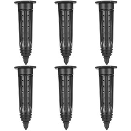 Briwooody 6 Pack 8 inch Garden Watering Stake Large UV-Protected ABS Plastic Deep Root Irrigation Spike for Trees, Shrubs, Bushes, Shrubs, Flowers, Fruits, Vegetables, Potted Plants