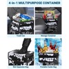 Capolo Car Trash Can with Lid, Leakproof Car Trash Bag
