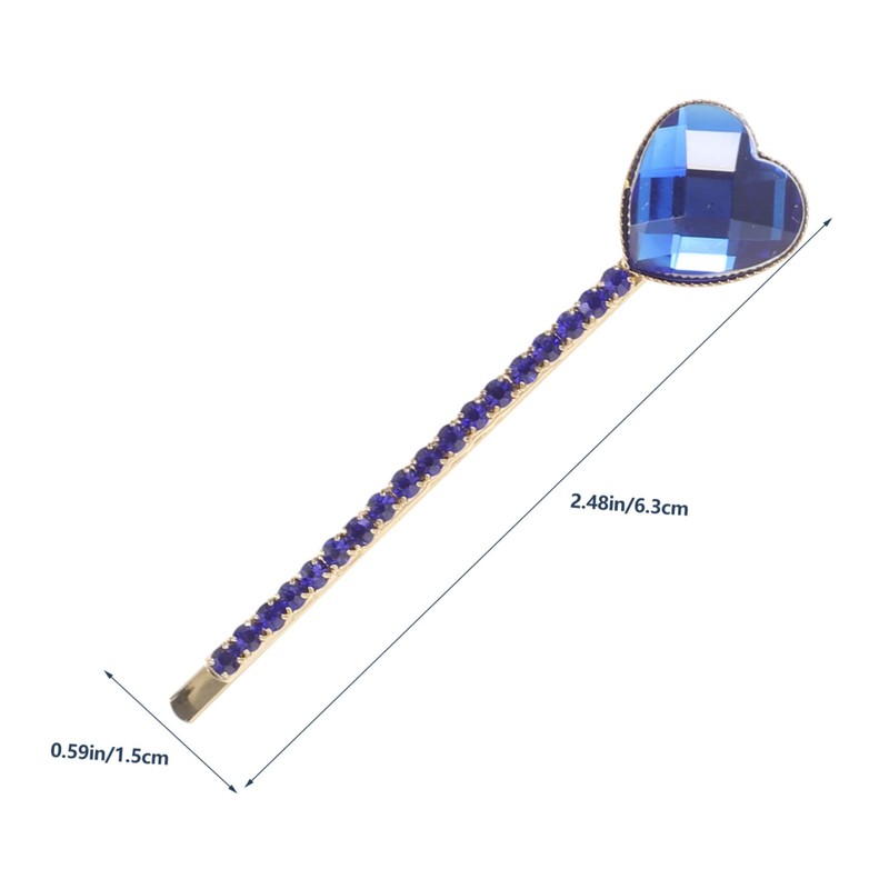 Vaguelly 5pcs Crystal Rhinestone Bobby Pins Elegant Hair Accessories for