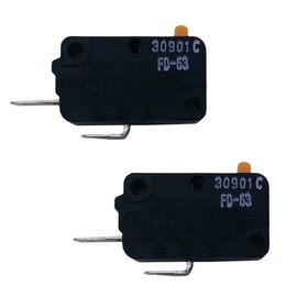 ENTERPARK New OEM 2 Pack GE SZM-V16-FD-63 Microwave Oven Micro Switch Replacement Part for LG GE Starion