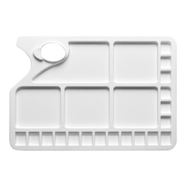 Studio Essentials : Large Rectangular Plastic Palette : 10x13in : 23 Well