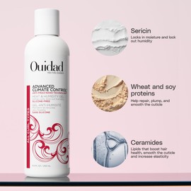 Ouidad Advanced Climate Control Heat & Humidity Gel Travel Size - 2.5 fl oz, Anti-Frizz Nano Technology, Locks Out Humidity, Crunch-Free Styling Gel for Curly Hair, For All Curl Types