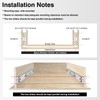 BAIDICE 1 Pair Heavy Duty Locking Drawer Slides with Lock