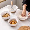 Hasense Mixing Bowls Set, 2.1/1.5/1.0/0.5 Qt Ceramic Nesting Bowls for