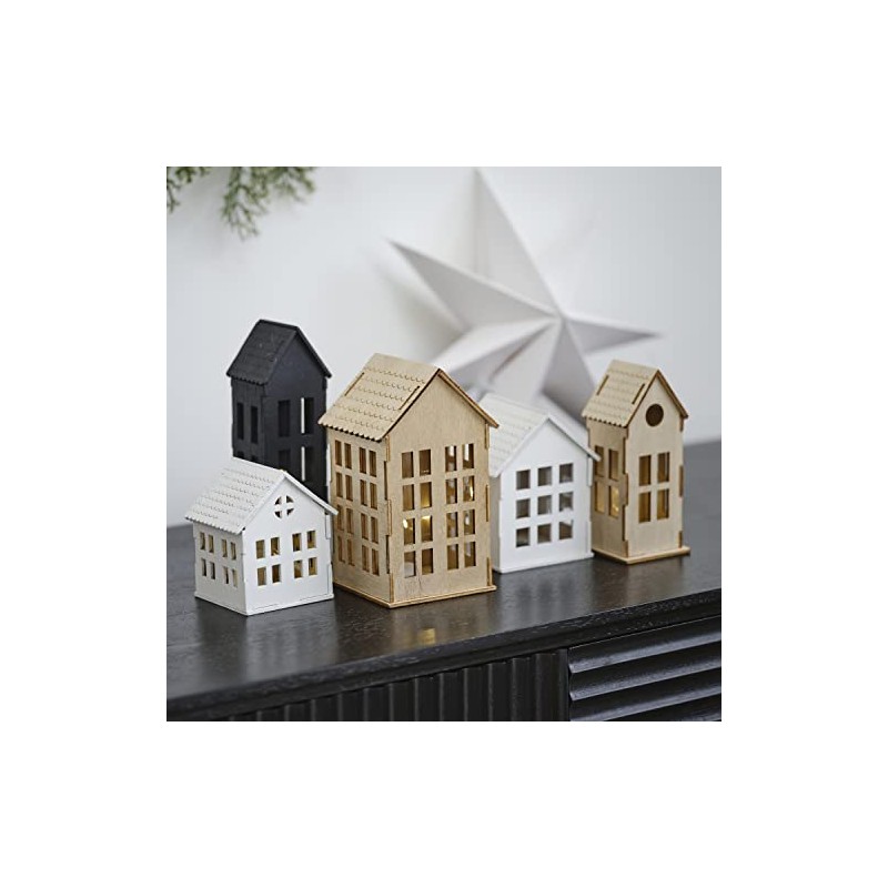 Ginger Ray BWC-113 5-Piece Christmas Decoration for Mantel or Fireplace