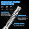 1/4" Flat Bottom Drill Bits, 2Pcs Solid Carbide Drill Bits,